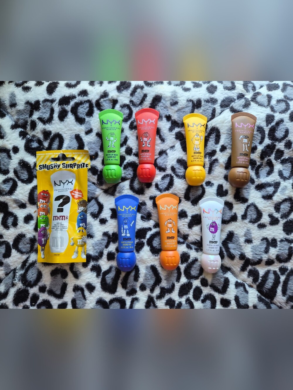 NYX x M&M's Matte Lip Balm Set - Full Collection